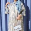 Printed Ankle-Cuffed Dress Blue - Image 2