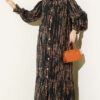 Printed Ankle-Cuffed Dress Mink
