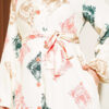 Patterned Full-Length Button-Up Dress Powder Pink – Bild 4
