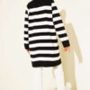 Patterned Button Detail Knit Cardigan Black - Image 3