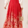 Pleated Skirt Red - Afbeelding 3