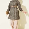 Collared Clover Patterned Tunic Green – Bild 2