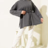 Double Sleeve Tie Tunic Smoke - Image 2