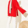 Double Sleeve Tie Tunic Red - Imagen 3