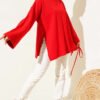 Double Sleeve Tie Tunic Red - Imagen 2