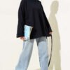 Double Sleeve Tie Tunic Navy Blue - Imagen 2