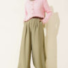 Buttoned Patterned Openwork Short Cardigan Pink - Afbeelding 2