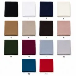 Duo Layer Hijab بالجملة colour chart — 14 numbered colours (1–14)