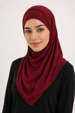 Wholesale Duo Layer Hijab — soft stretch jersey double layer ready-to-wear hijab