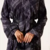 Checkered Belted Chiffon Dress - Image 4