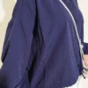 Relaxed Fit Hem Edge Tunic with Gathered Details Navy Blue – Bild 4