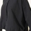 Relaxed Fit Hem Edge Tunic with Gathered Details Black - immagine 4
