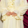 Ruffled Detail Tie Waist Skirt Set Yellow – Image 4