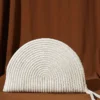 Zipper Detail Woven Bag Ecru - Afbeelding 2