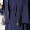 Zippered Jacket Modal Dress Set Navy Blue - Imagen 4