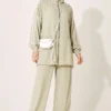 Zippered Striped Detail Two-Piece Set - Image 3