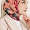 Brushed Pattern Soft Scarf Rose Dust - Afbeelding 2