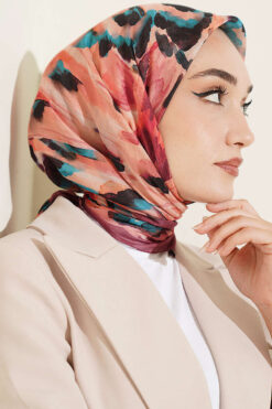 Alternative view of Brushed Pattern Soft Scarf Rose Dust