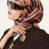 Brushed Pattern Soft Scarf Latte – Bild 2
