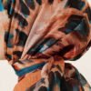 Brushed Pattern Soft Scarf Petrol - Afbeelding 4