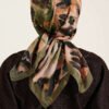 Brushed Pattern Soft Scarf Green – Image 3