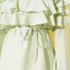 ⁦Ruffled Tie Waist Tunic Aqua Green⁩ - الصورة ⁦4⁩