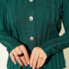 Ribbed Button-Up Knit Cardigan Oil Green – Image 4