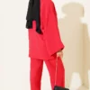 Bow Detail Kimono Set Red - Imagen 3