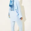 Bow Detail Kimono Set Blue - immagine 3
