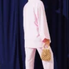 Bow Detail Kimono Set Pink - immagine 3