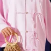 Bow Detail Kimono Set Pink - immagine 4