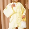 Bow Detail Kimono Set Yellow - Image 2