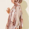 Digital Print Shawl Latte - Image 3