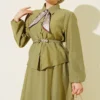 Skirt Set with Scarf and Belt – Image 2