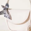 Magnetic Oval Bag with Scarf Cream - Image 3