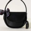 ⁦Magnetic Oval Bag with Scarf Black⁩ - الصورة ⁦2⁩