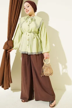 Alternative Ansicht von Lace Detail Ankle-Banded Shirt Hazel
