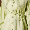 Lace Detail Ankle-Banded Shirt Hazel - Image 4