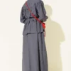 Belted Two-Piece Set with Gathered Bust - Image 3