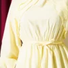 Ruffle Detail Belted Dress Yellow - Imagen 4