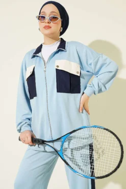 Alternative view of Two-Piece Set Blue