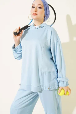 Alternative view of Two-Piece Set Blue