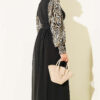 Balloon Sleeve Printed Chiffon Dress Leopard - Afbeelding 3