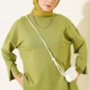 Wide Sleeve Slit Detail Tunic Hazel
