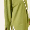 Wide Sleeve Slit Detail Tunic Hazel – Image 4