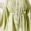 Wide Sleeve Drawstring Two-Piece Set - immagine 4