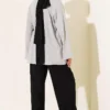Wide Sleeve Basic Tunic Grey – Image 3