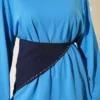 Wide Sleeve Basic Tunic Blue – Image 4