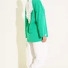 Wide Sleeve Basic Tunic Green - Image 3