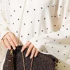 Oversized Tunic with Polka Dots Ecru – Image 4